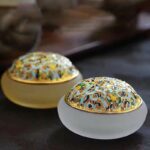 Buddha Stones Lotus Liuli Crystal Healing Meditation Incense Burner Incense Burner BS 12