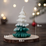 Buddha Stones Christmas Tree Scented Soy Wax Candle Gift For Family Friends Candles BS Dark Green Conifer Christmas Tree(Pomelo)