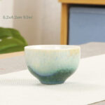 Buddha Stones Creative Green Ceramic Teacup Kung Fu Tea Cups Cup BS 12