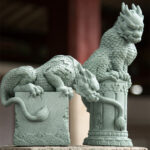 Buddha Stones Feng Shui Standing Sitting Dragon Success Luck Home Decoration Decorations BS 2
