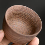 Buddha Stones Handcrafted Retro Brown Ceramic Teacup Kung Fu Tea Cup Cup BS 3