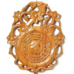 Buddha Stones Feng Shui Bagua Map Peach Wood Chinese Knotting Balance Energy Map Bagua Map BS 4