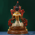 Buddha Stones Bodhisattva Green Tara Hope Copper Statue Decoration Decorations BS 7