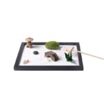 Buddha Stones Koi Fish Small Bridge Grass Landscape Peace Meditation Zen Garden Decoration Decorations BS 1
