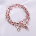 FREE Today: Healing of Love Strawberry Quartz Double Wrap Bracelet FREE FREE 7