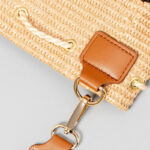 Buddha Stones Beach Geometry Straw Woven Bucket Tassels Crossbody Bag Shoulder Bag Crossbody Bag BS 7