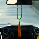 Buddha Stones Natural Green Agate Wrist Mala Power Tassels Pocket Mala Car Decoration Wrist Mala&Decorations BS 3