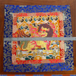 Buddha Stones Fengshui Kirin Prayer Altar Mat Healing Meditation Auspicious Symbol Mat Prayer Altar BS 6