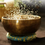 Buddha Stones Tibetan Sound Bowl Handcrafted for Healing and Meditation Positive Energy Singing Bowl Set Singing Bowl BS 6