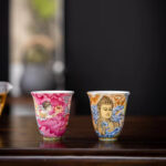 Buddha Stones Dunhuang Color Flying Apsaras Teacup Kung Fu Tea Cup Cup BS 13