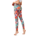 Buddha Stones Colorful Evil Eye Print Sports Exercise Fitness Leggings Women's Yoga Pants Women's Leggings BS 1