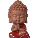 Buddha Stones Mini Gautama Buddha Sakyamuni Kwan Yin Avalokitesvara Ksitigarbha Serenity Ceramic Desk Decoration Decorations BS 12