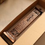 Buddha Stones Heart Sutra Alloy Incense Holder Healing Home Decoration Incense Burner Decorations Incense Burner BS 14