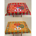 Buddha Stones Flower Endless Knot Prayer Altar Mat Healing Meditation 8 Auspicious Symbols Mat Table Runner Prayer Altar BS 4