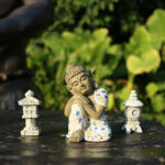 Buddha Stones Meditating Zen Buddha Serenity Resin Statue Figurine Home Decoration Decorations BS 3