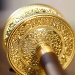 Buddha Stones Tibetan Prayer Wheel Six True Words Sandalwood Healing Decoration Decorations BS 4