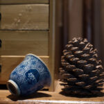 Buddha Stones Jingdezhen Blue and White Porcelain Hand Painted Lotus Plum Blossom Ceramic Teacup Kung Fu Tea Cups Cup BS 6