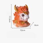 Buddha Stones Color Changing Small Kirin Resin Tea Pet Home Figurine Decoration Decorations BS 14