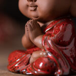 Buddha Stones Mini Gautama Buddha Sakyamuni Kwan Yin Avalokitesvara Ksitigarbha Serenity Ceramic Desk Decoration Decorations BS 9