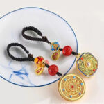 Buddha Stones Fu Character Blessing Ruyi Charm Key Chain Key Chain BS 21