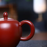 Buddha Stones Yixing Semi-handmade Brown Purple Clay Kung Fu Teapot 200ml Teapot BS 5