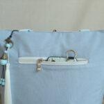 Buddha Stones Pear Flower Plum Peach Blossom Bamboo Embroidery Canvas Large Capacity Shoulder Bag Tote Bag Bag BS 10