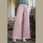 Buddha Stones Plain Wide Leg Pants Dance Women's Yoga Pants With Pockets Wide Leg Pants BS 59