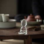 Buddha Stones Mini Tathagata Buddha Liuli Serenity Desk Decoration Decorations BS 11