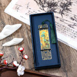 Buddha Stones A Panorama of Rivers and Mountains Metal Hollow Bookmarks Tassel With Gift Box (Extra 30% Off | USE CODE: FS30) Bookmarks BS A Panorama of Rivers and Mountains