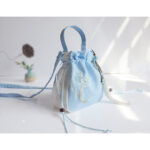 Buddha Stones Handmade Embroidered Flowers Canvas Tote Shoulder Bag Handbag Bag BS 36
