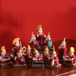 Buddha Stones Hand Painted Tibetan Lama Figures Carved Creative Home Office Car Decoration Ornament Desk Decoration BS 19