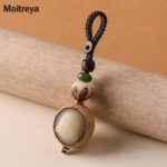 Buddha Stones Bodhi Seed Blessing Keychain Decoration Decoration BS Maitreya