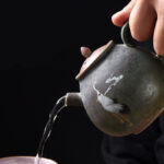 Buddha Stones White Crane Cloud Chinese Gongfu Tea Ceramic Kung Fu Teapot Teapot BS 9