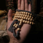 Buddha Stones 108 Mala Beads Abelia Biflora Wood Warding Off Evil Spirits Wrist Mala Mala Bracelet BS 9