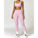 Buddha Stones Gym Sports Yoga Backless Bra Crop Tank Top Shorts 2-Piece Outfit BS 41