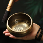 Buddha Stones Tibetan Meditation Sound Bowl Handcrafted for Healing and Mindfulness Singing Bowl Set Singing Bowl buddhastoneshop 2