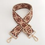 Buddha Stones Multicolor Embroidered Shoulder Bag Straps Bag Straps BS Pink Brown