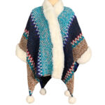 Buddha Stones Tibetan Multicolored Striped Shawl Winter Cozy Travel Scarf Wrap Tibetan Shawl BS 32