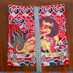 Buddha Stones Fengshui Kirin Prayer Altar Mat Healing Meditation Auspicious Symbol Mat Prayer Altar BS 11