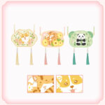Buddha Stones Embroidery Lucky Panda Cat Shiba Inu Deer Rabbit Fox Flower Cute Animal Hanfu Bag Crossbody Bag Shoulder Bag Bag BS 26