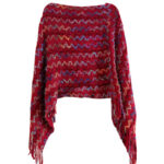 Buddha Stones Tibetan Colorful Striped Shawl Tassels Pullover Winter Cozy Travel Scarf Wrap Tibetan Shawl BS 20