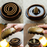 Buddha Stones Led Buddha Hand Backflow Smoke Fountain Healing Ceramic Stick Incense Burner Decoration Incense Burner BS 8