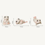 Buddha Stones Mini Small Praying Frog Ceramic Wealth Prosperity Home Tea Pet Figurine Decoration Decorations BS 7