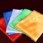 Buddha Stones Tibetan Blessing Auspicious 5 Colors Khata Decoration Decorations BS 2