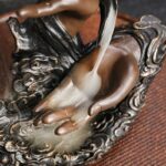 Buddha Stones Lotus Buddha Hand Auspicious Clouds Pattern Meditation Resin Backflow Incense Burner Incense Burner BS 5