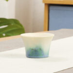 Buddha Stones Creative Green Ceramic Teacup Kung Fu Tea Cups Cup BS 6.2*4.2cm*40ml