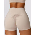 Buddha Stones Gym Sports Yoga Backless Bra Crop Tank Top Breathable Shorts 2-Piece Outfit BS 15