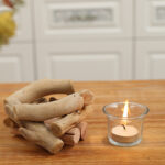 Buddha Stones Wood Candlestick Home Candle Holder Decoration Candle Holder BS 13