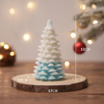 Buddha Stones Christmas Tree Scented Soy Wax Candle Gift For Family Friends Candles BS Blue Cedar Christmas Tree(Blackberry Basil)
