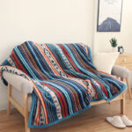 Buddha Stones Geometric Warm Soft Bed Throw Blanket Blanket BS 127cm*152cm